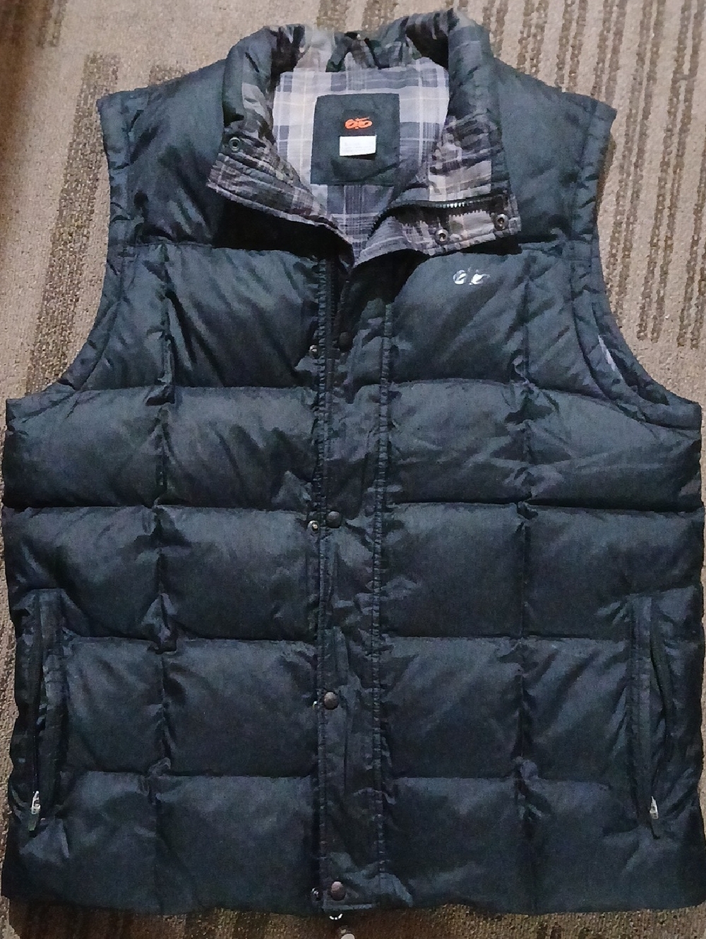 Nike Men's Dark Blue Quilted Puffer Vest